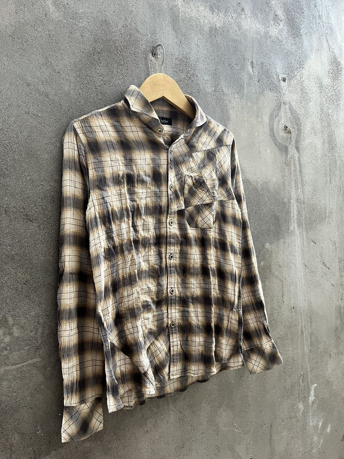 Tornado Mart Distressed Plaid Shirt – Tornado Mart Style Size US L / EU 52-54 / 3 - 5 Thumbnail