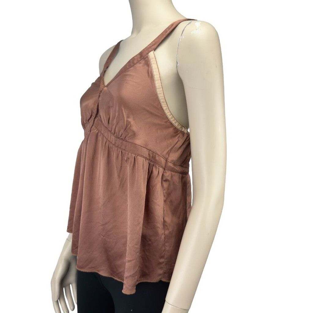 Sandro SANDRO Silk Coquette Dusty Pink Romantic Top Cami Size 1 / S Size XS / US 0-2 / IT 36-38 - 2 Thumbnail