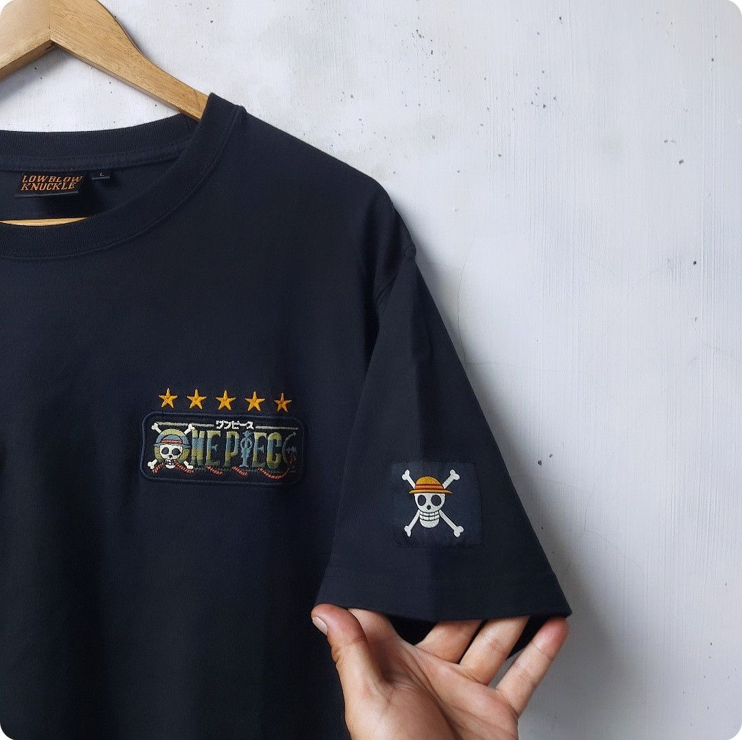 Japanese Brand × One Piece Low Blow Knuckle X One Piece Embroidery Tshirt Size US L / EU 52-54 / 3 - 7 Thumbnail
