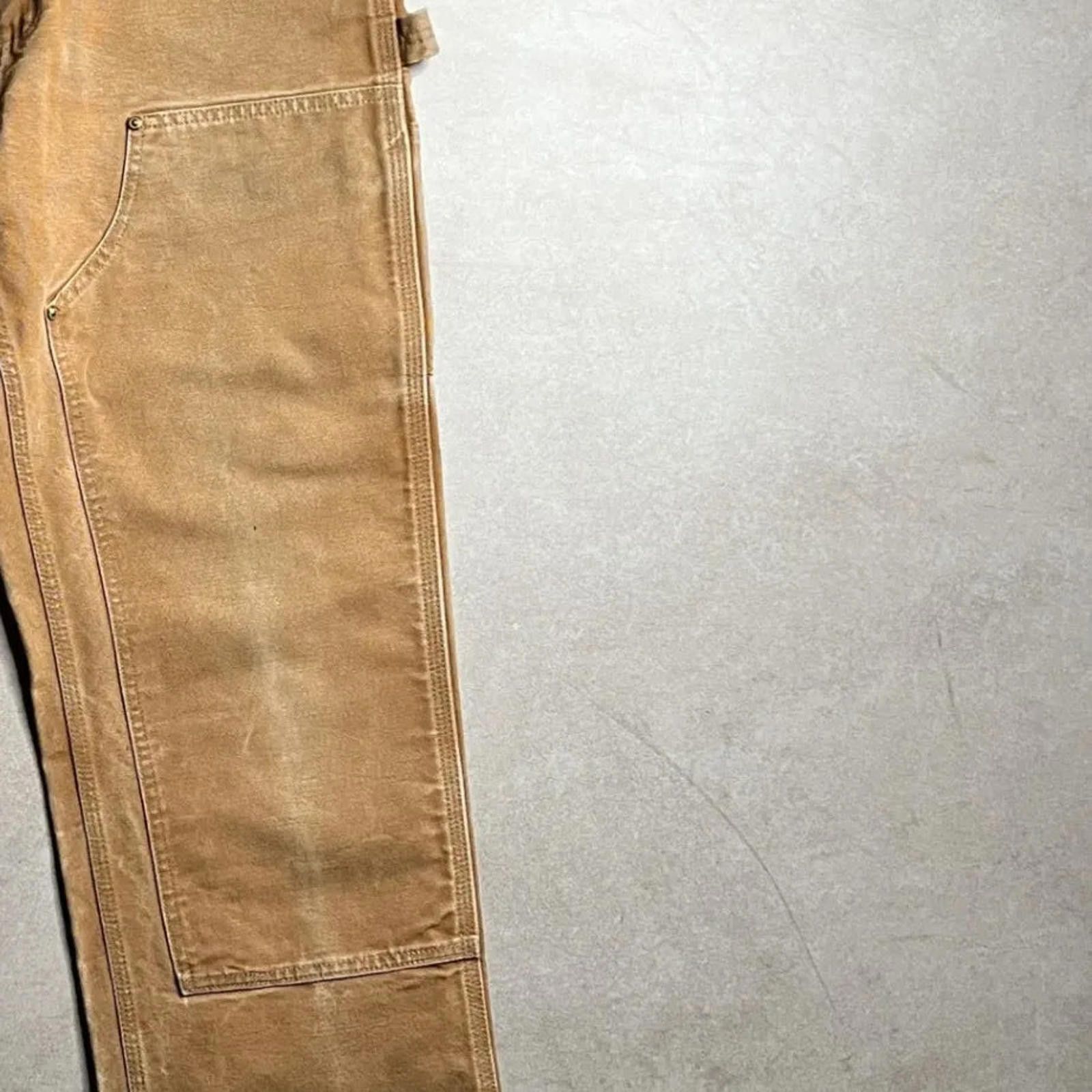 Carhartt Vintage Carhartt Tan Double Knee Pants - 30x32 Size US 30 / EU 46 - 5 Thumbnail