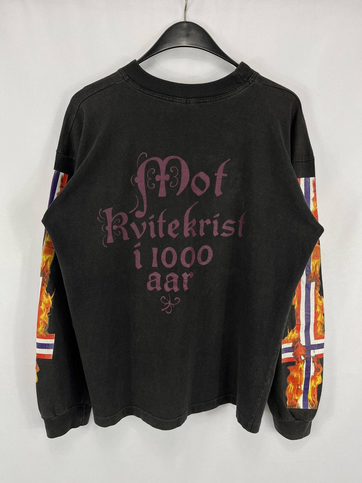 Band Tees × Vintage 90s Satyricon The Shadowthrone Vintage Longsleeve L Size US L / EU 52-54 / 3 - 3 Thumbnail