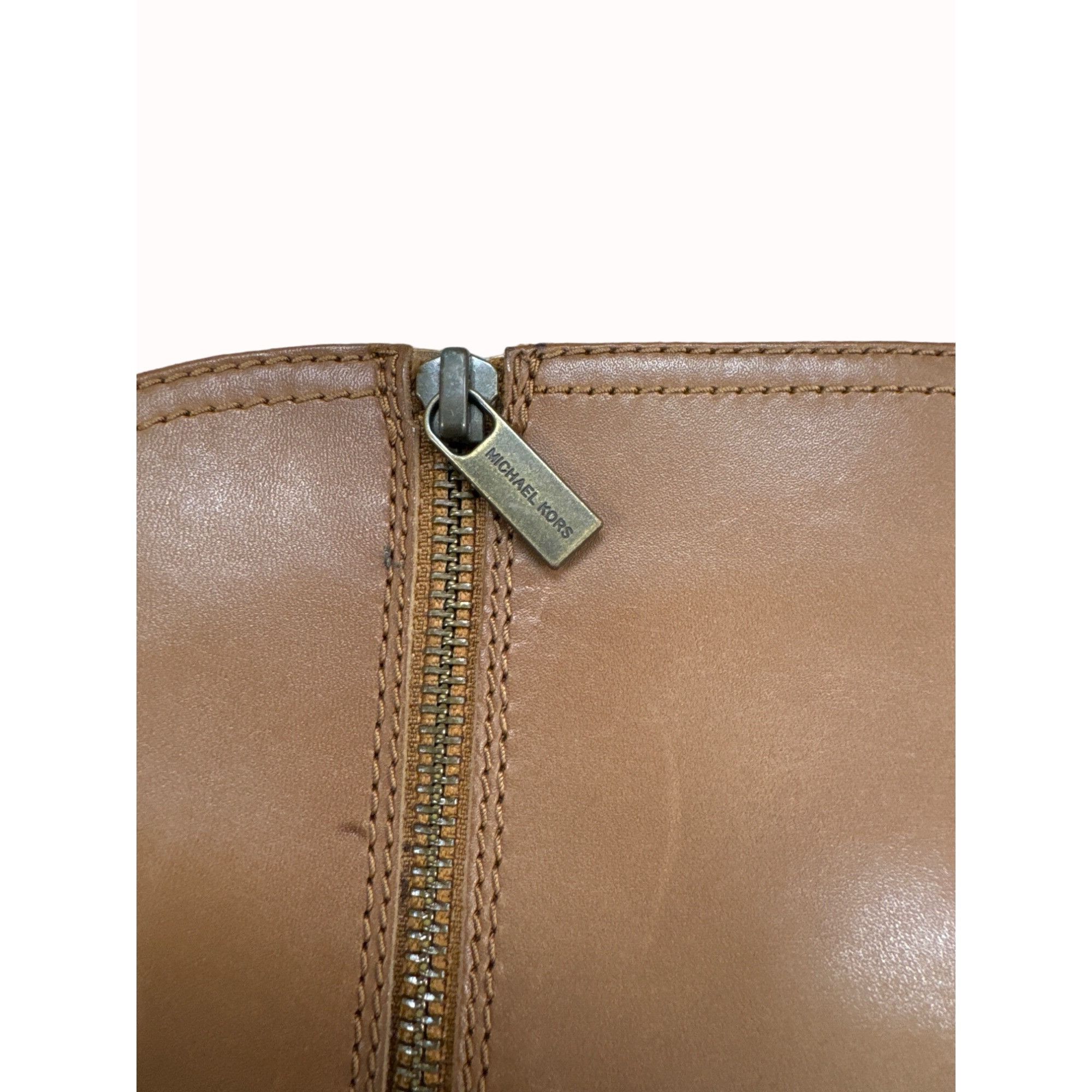 Michael Kors Michael Kors women’s over knee brown studded leather boots s Size US 10 / IT 40 - 2 Thumbnail