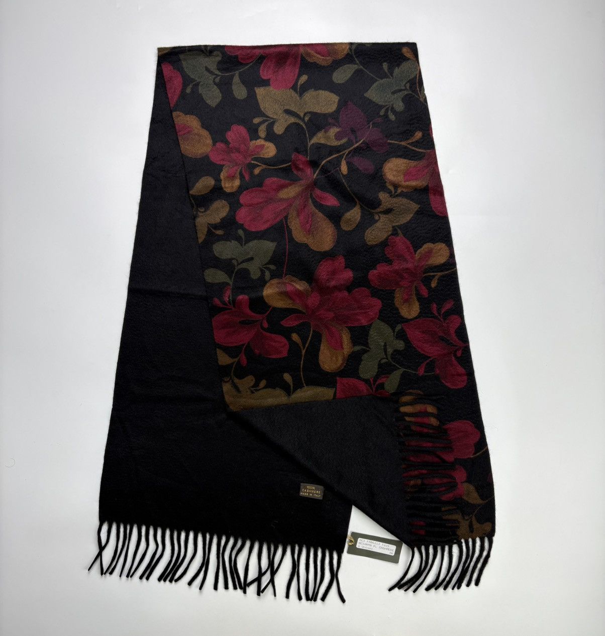 Loro Piana Loro Piana Cashmere Floral Double Faced Scarf Size ONE SIZE - 5 Thumbnail