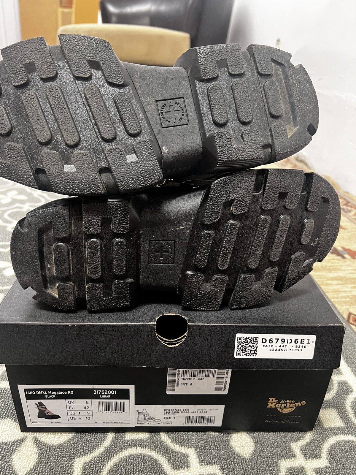Dr. Martens × Rick Owens Dr. Martens X Rick Owens 1460 DMXL Mega Lace Boot Size US 9 / EU 42 - 7 Thumbnail