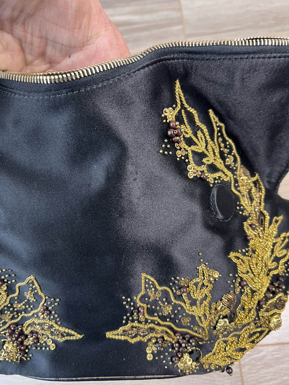 Alexander McQueen Alexander McQueen Archive Embellished Silk De Manta Clutch Size ONE SIZE - 10 Thumbnail