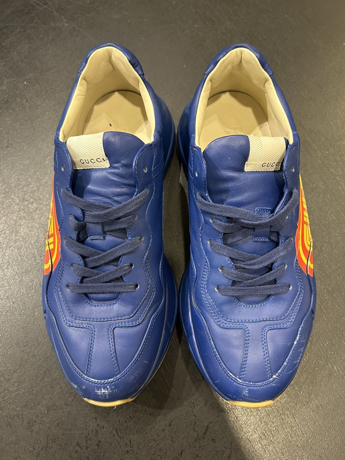 Gucci Gucci Rython Blue Print Sneaker Size US 8 / EU 41 - 6 Thumbnail