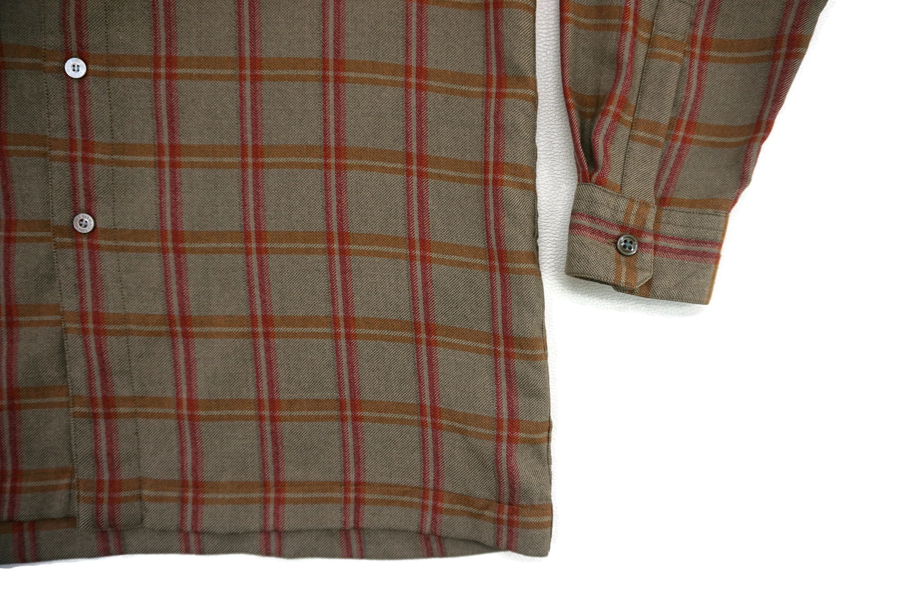 Pierre Balmain Vintage Plaid Wool Button Down Shirt Made in Japan Size US M / EU 48-50 / 2 - 3 Thumbnail