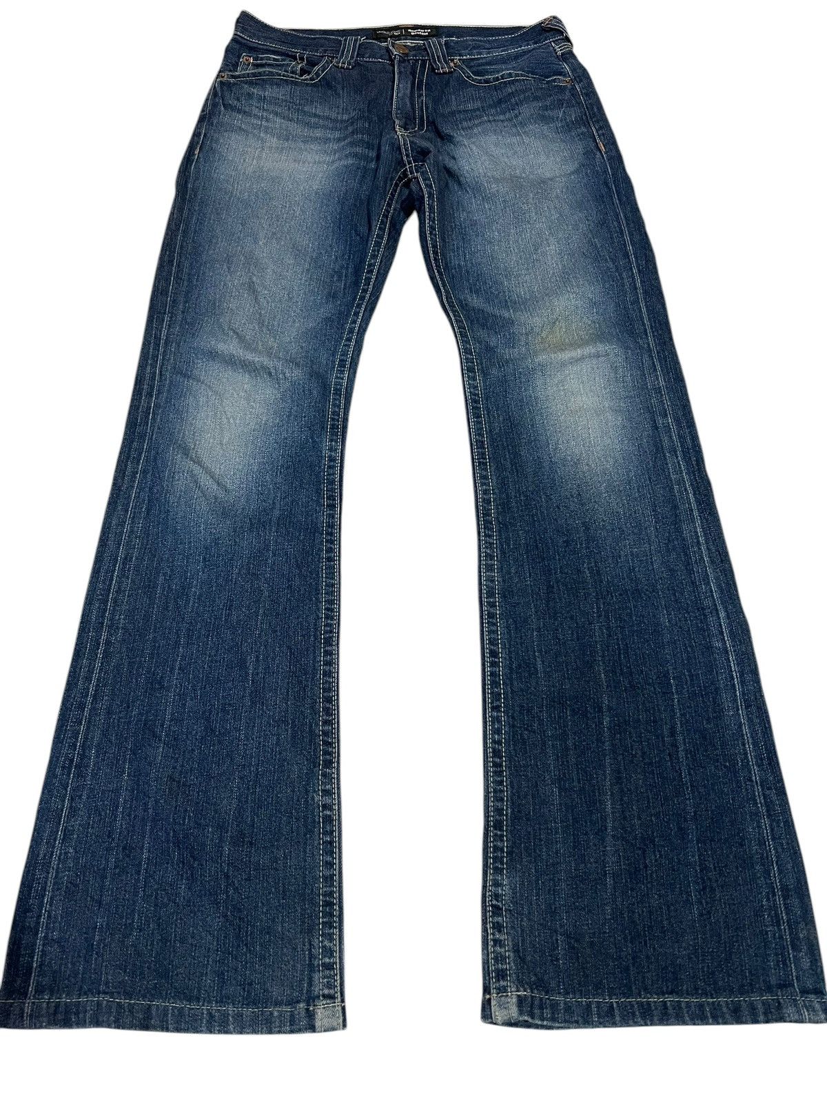 If Six Was Nine × Uniqlo 🌈2000s UNIQLO JEANS FOR MEN BOOTCUT WASHED Size US 30 / EU 46 - 1 Thumbnail