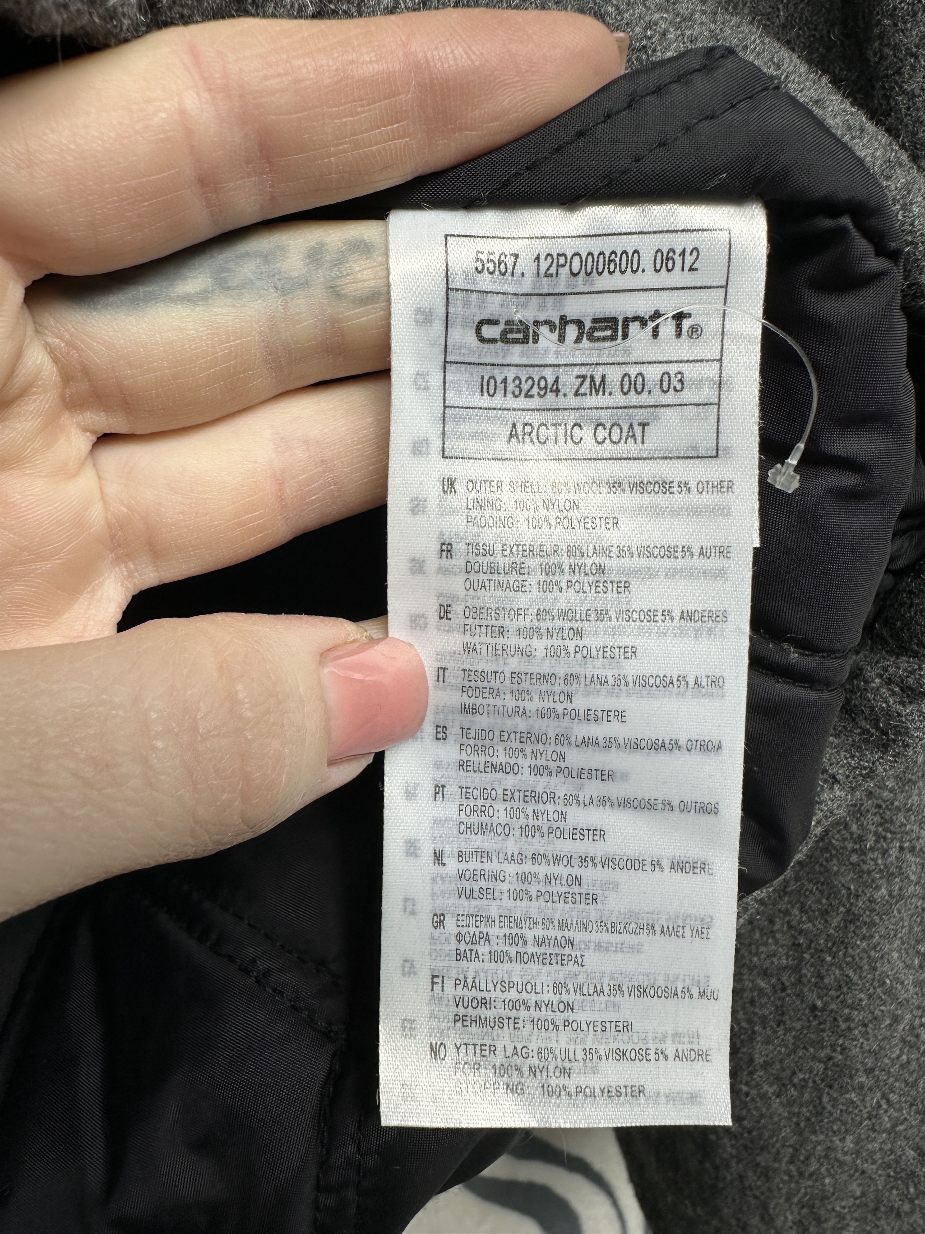 Carhartt Carhartt Mens Wool Arctic Coat Jacket Size US L / EU 52-54 / 3 - 6 Thumbnail