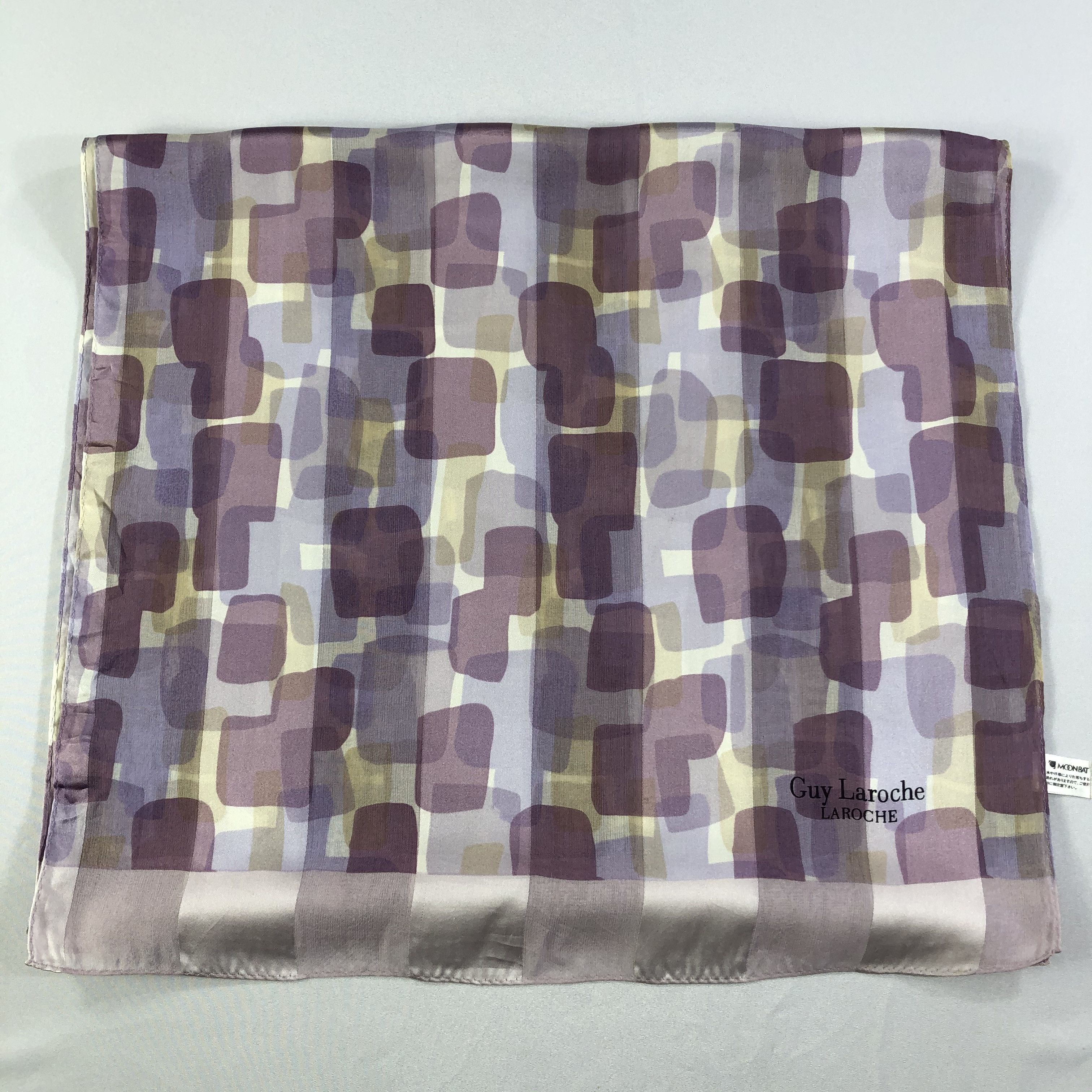 Guy Laroche × Vintage Vintage Guy Laroche Silk Scarf Size ONE SIZE - 3 Thumbnail