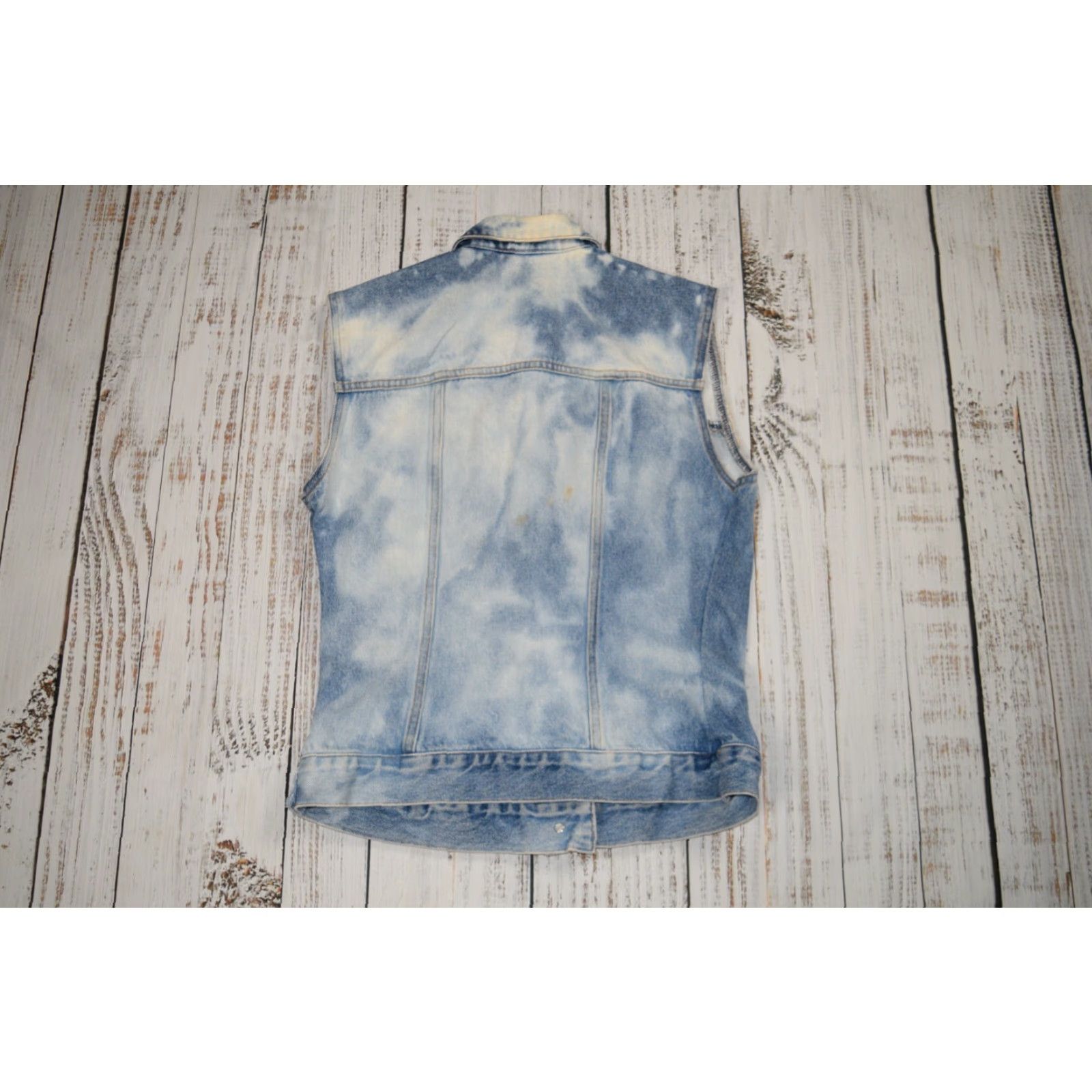 Bill Blass VINTAGE Bill Blass Denim Trucker Vest Adult Women's Small Blue 1990s Grunge Western Button Up Womens Size S / US 4 / IT 40 - 6 Thumbnail