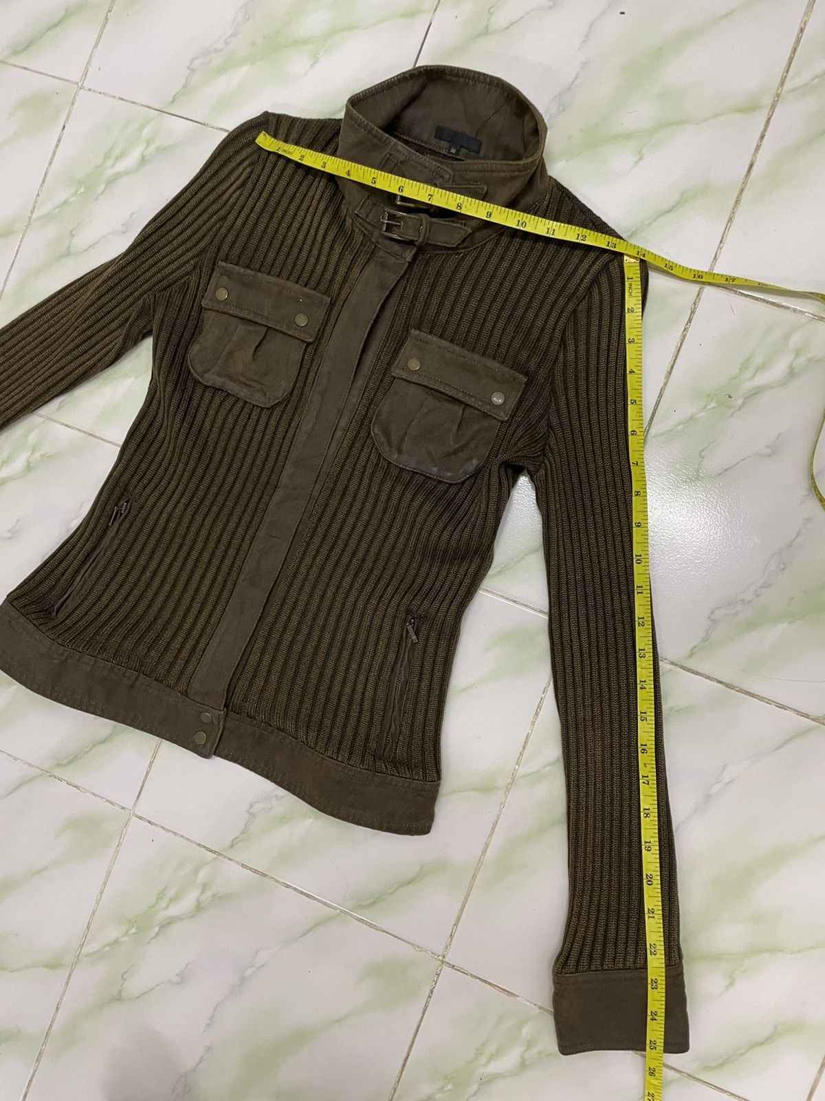 If Six Was Nine Fragile Kintted Zipper Crop Jacket Size S / US 4 / IT 40 - 16 Thumbnail