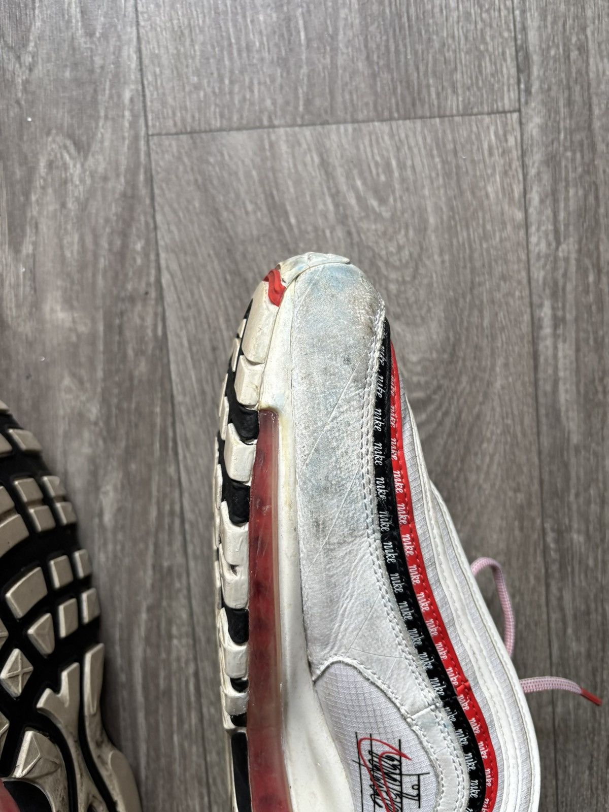 Nike Nike Air Max 97 Script Swoosh Sneakers Size US 10.5 / EU 43-44 - 14 Thumbnail