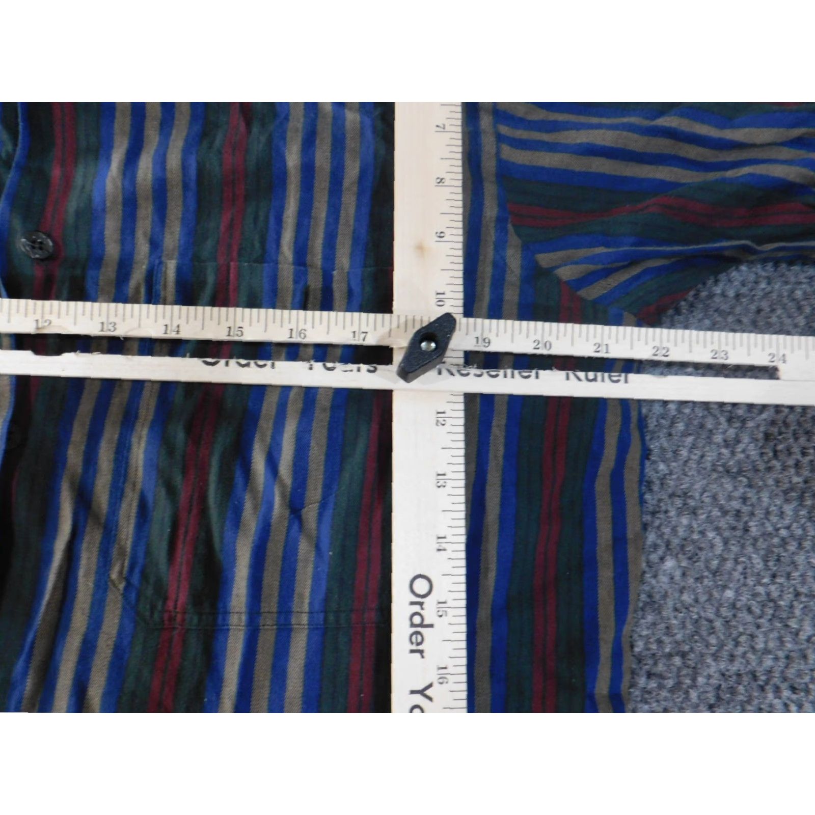 Alexander Julian Alexander Julian Shirt Mens Medium Blue Striped Button-Up Vintage (No) Size US M / EU 48-50 / 2 - 6 Thumbnail