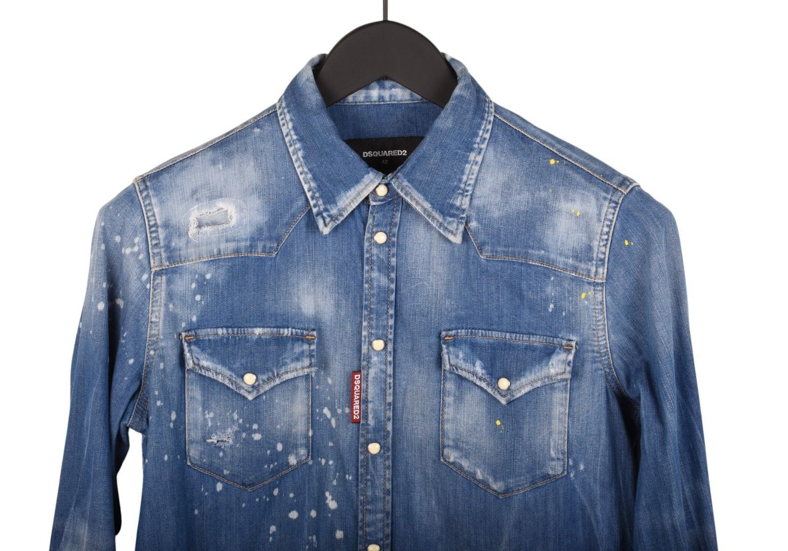 Dsquared2 Original Dsquared2 Women Denim Shirt Size 42 H5506 Size M / US 6-8 / IT 42-44 - 2 Thumbnail