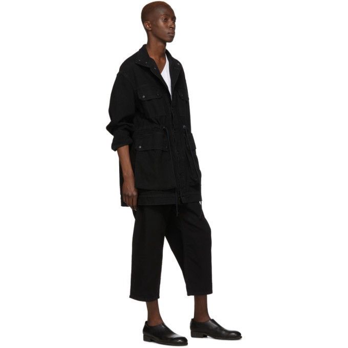 Eckhaus Latta Eckhaus Latta Black Tethered Denim Jacket Size US M / EU 48-50 / 2 - 7 Thumbnail