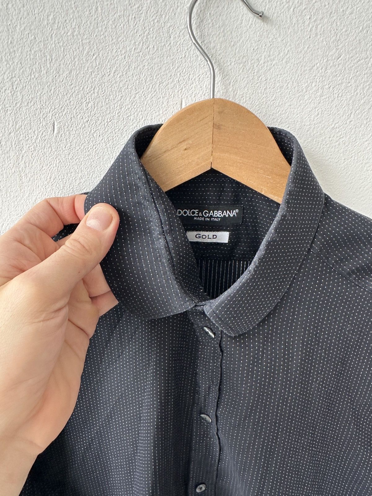 Dolce & Gabbana Dolce & Gabbana Black Gold Collection Shirt, Slim Fit Size US S / EU 44-46 / 1 - 10 Thumbnail