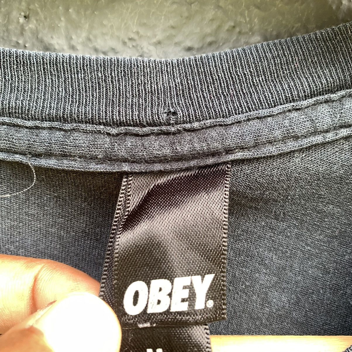 Obey Thrashed Faded Awareness Streetwear Tee Size US M / EU 48-50 / 2 - 7 Thumbnail