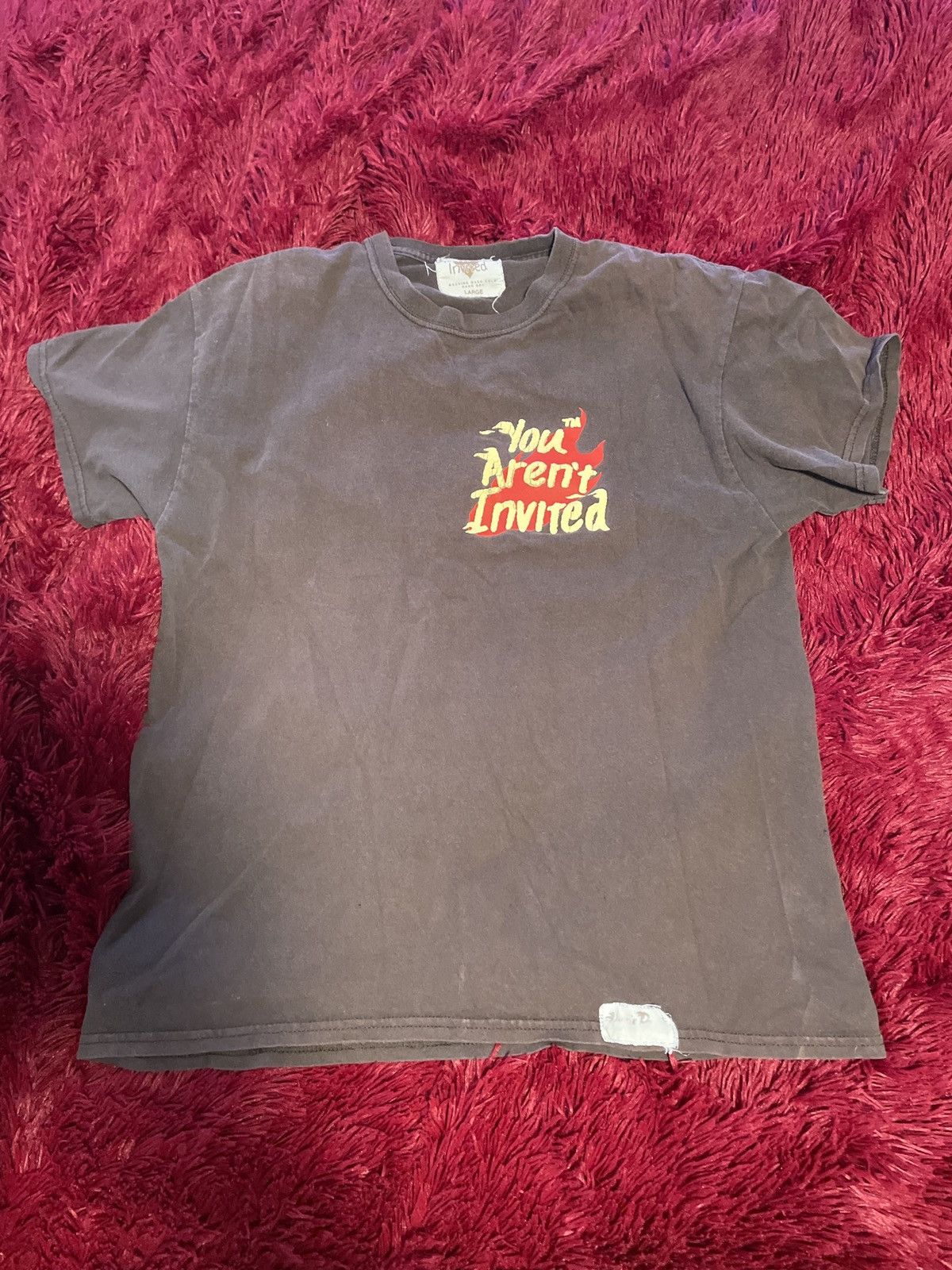 Hyde Park Goods brown hyde park “you aren’t invited” tee Size US L / EU 52-54 / 3 - 1 Thumbnail