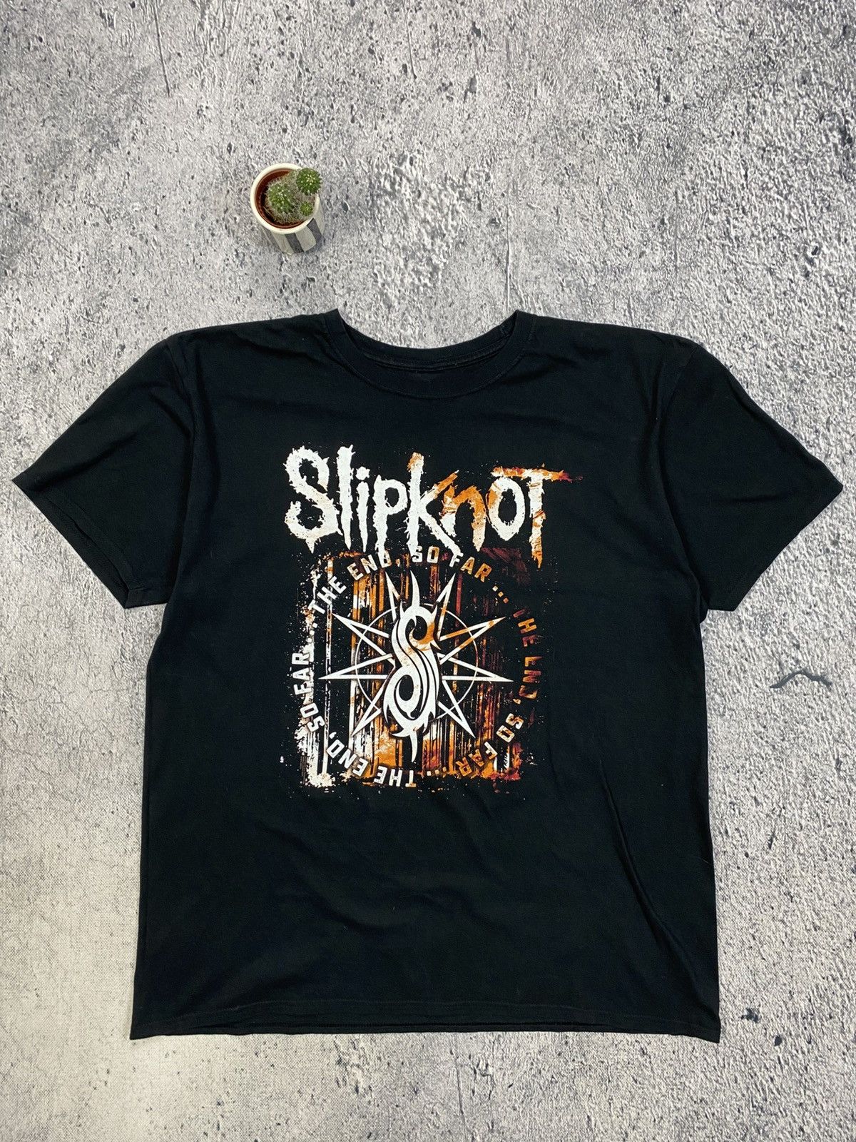 Slipknot × Vintage Tee Slipknot USA Streetwear Vintage singlestich Size US XL / EU 56 / 4 - 1 Thumbnail