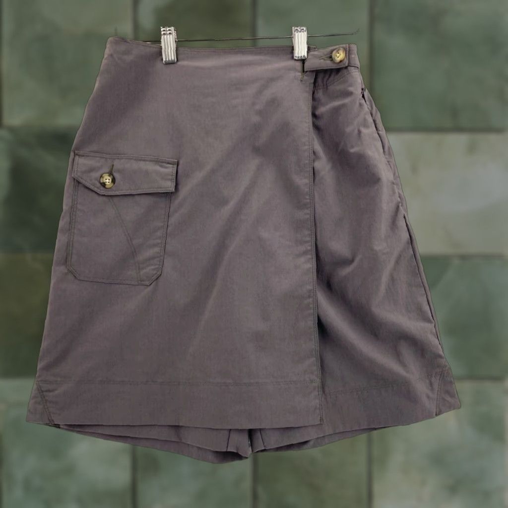 Vintage Columbia GRT Hiking Skirt Womens Small Gray Lined Belted Casual Outdoors Size 28" / US 6 / IT 42 - 1 Thumbnail