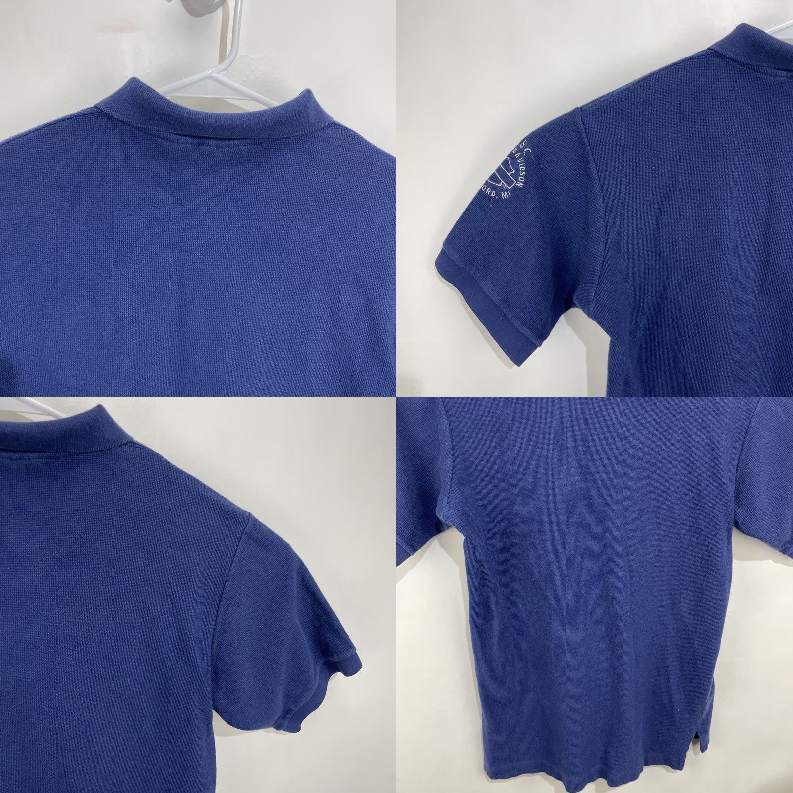 Harley Davidson VINTAGE Harley Davidson Polo Shirt Blue Men's Medium Live to Ride 90s Logo Embroidered USA Polo Shirt Size US M / EU 48-50 / 2 - 9 Thumbnail