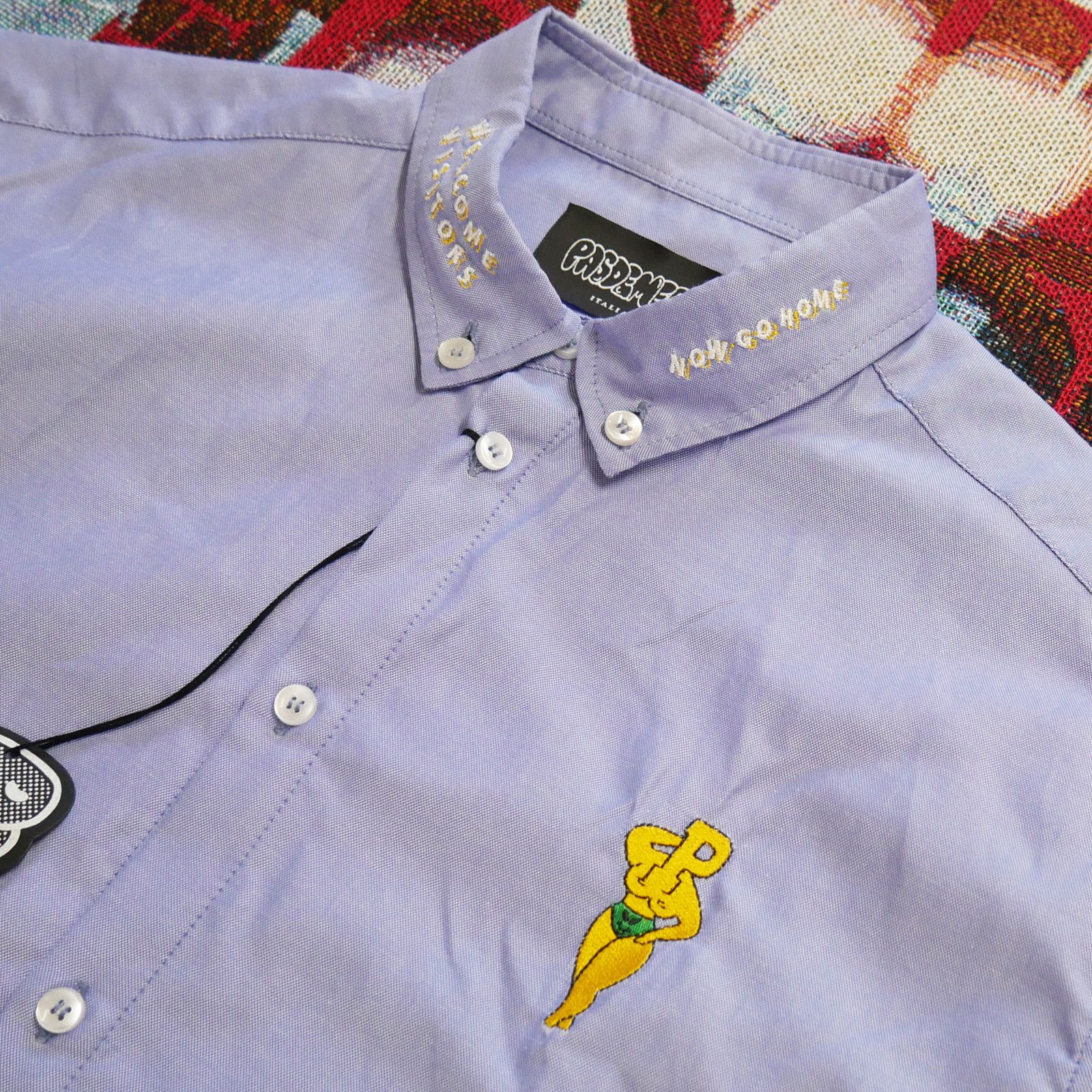 Pas de Mer Welcome Visitors Button Down Shirt $174