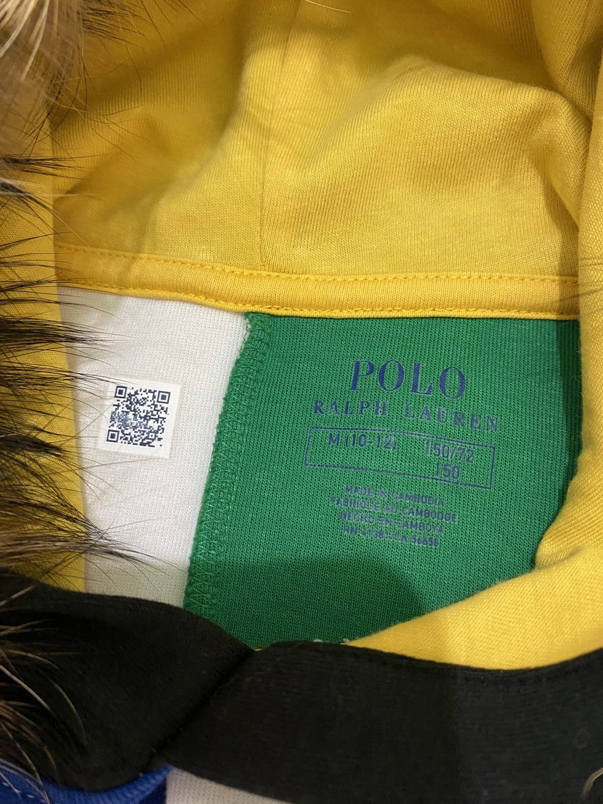 Japanese Brand FUR Polo Ralph Lauren Colorblock Hood Multicolor Streetwear Size US M / EU 48-50 / 2 - 14 Thumbnail