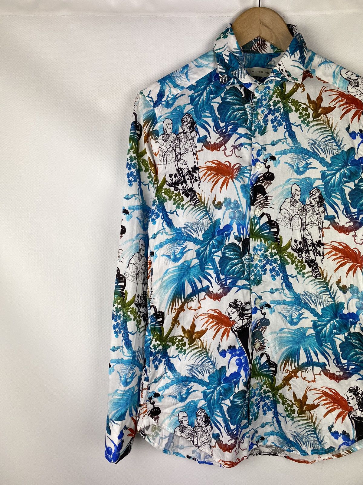 Etro Etro men’s long sleeve overprinted button up shirt size 39 Size US L / EU 52-54 / 3 - 2 Thumbnail