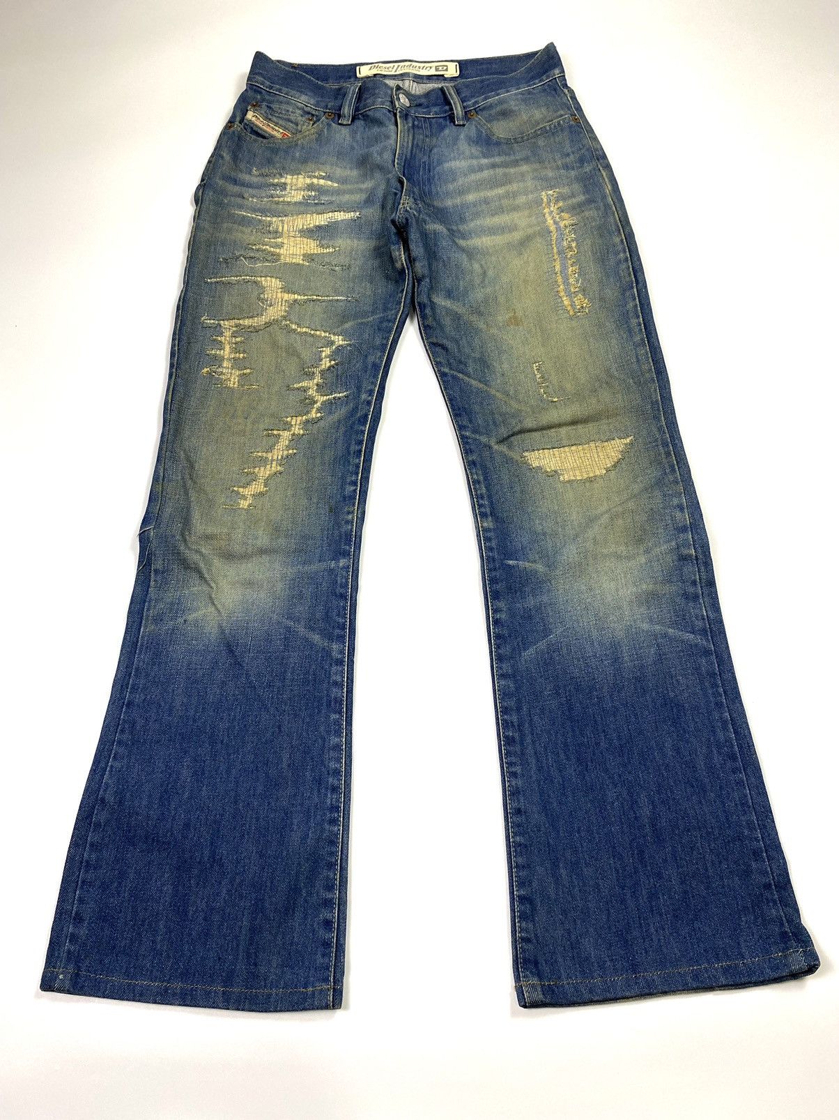 Diesel Flared bootcut diesel distressed patchwork jeans ifsx style Size US 29 - 1 Thumbnail