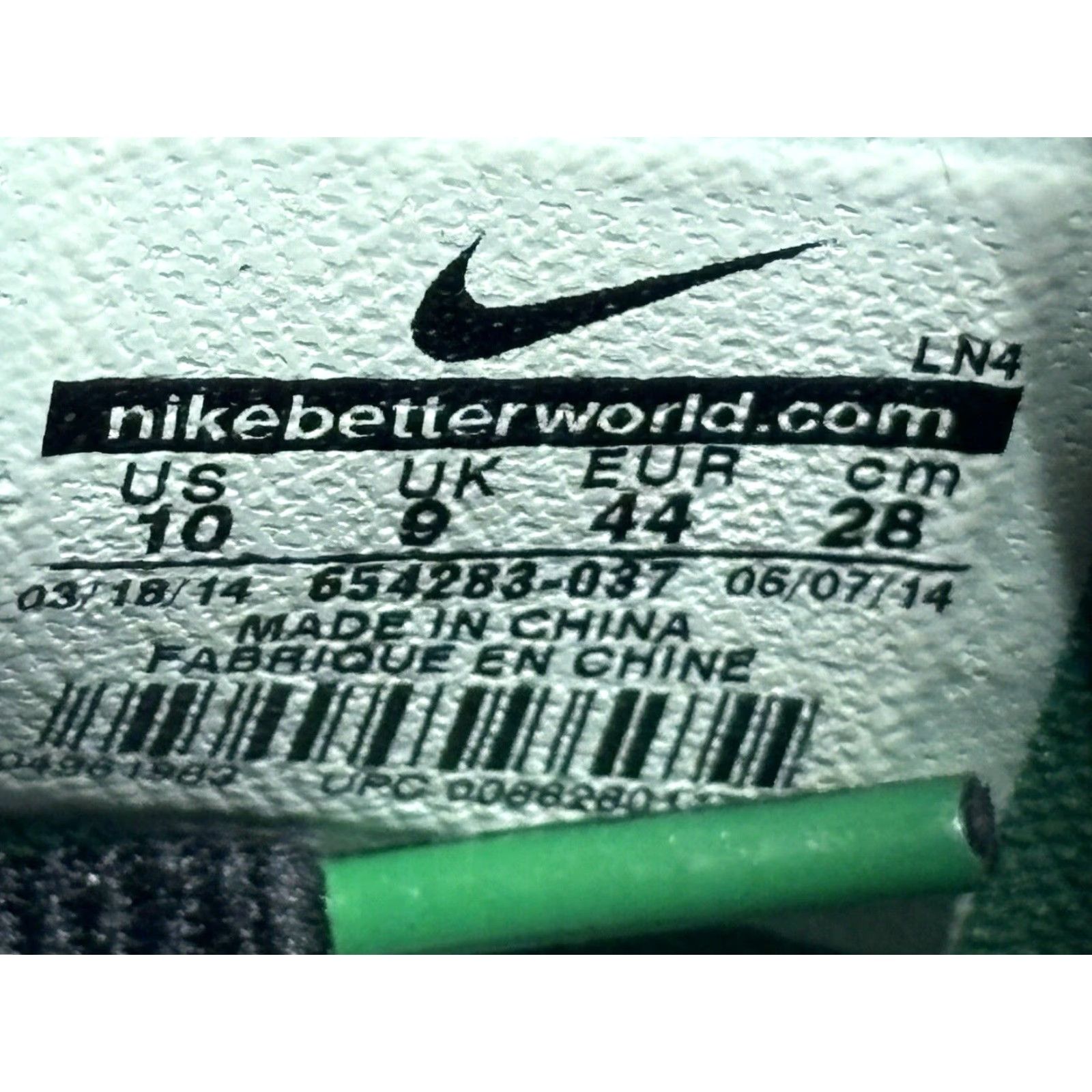 Nike Nike Lunar TR1 NGR Shoes Men 10 Oregon Ducks Green Black Lunarlon Sneakers 654283-037 Mens Athletic Duck 2014 Size US 10 / EU 43 - 6 Thumbnail