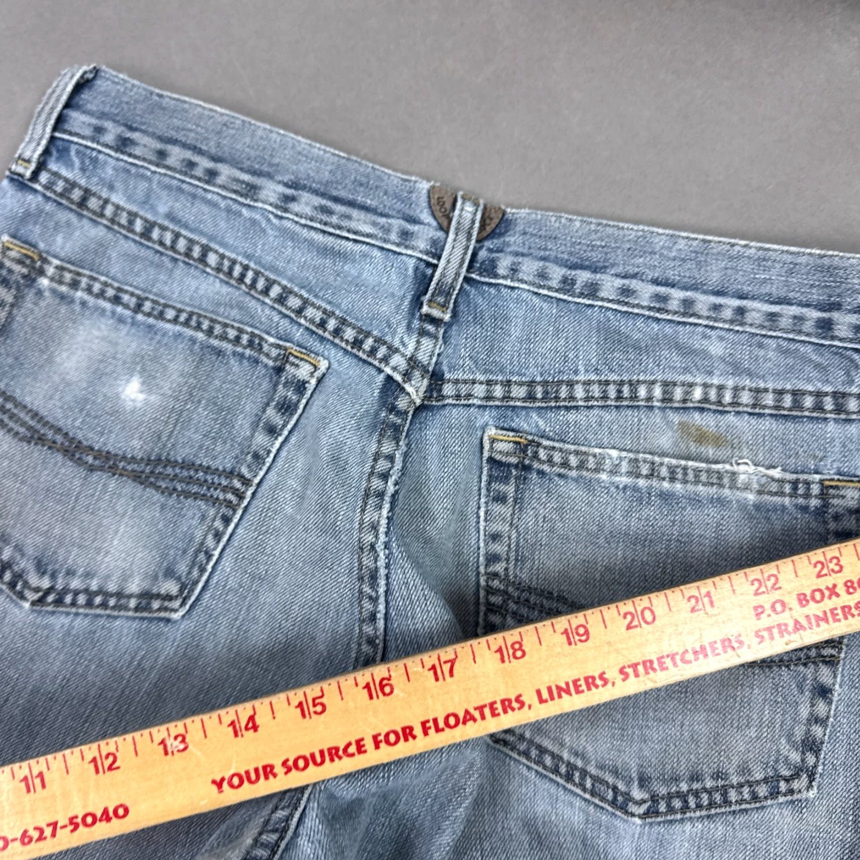 Ariat Ariat Jeans Mens 32x36 Blue M1 Denim Pants Distress Western Chore Workwear 5-Pocket Regular Fit Size US 32 / EU 48 - 5 Thumbnail
