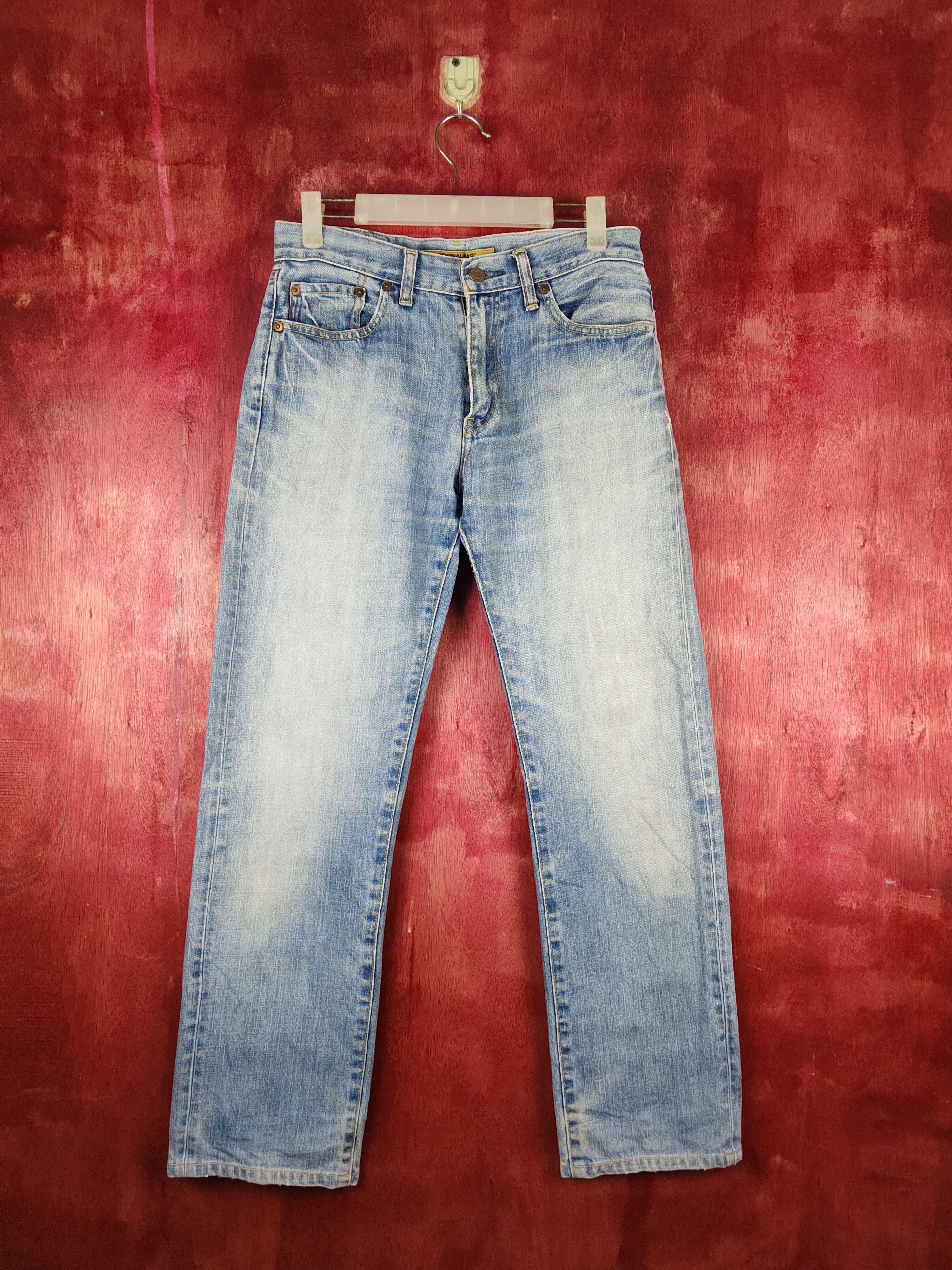 Japanese Brand Uniqlo vintage Blue Faded jeans Denim pants #S1581 Size US 30 / EU 46 - 1 Thumbnail