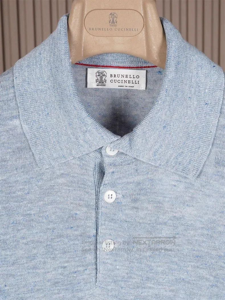 Brunello Cucinelli Brunello Cucinelli Men's Knit Polo Shirt. Size US L / EU 52-54 / 3 - 1 Thumbnail