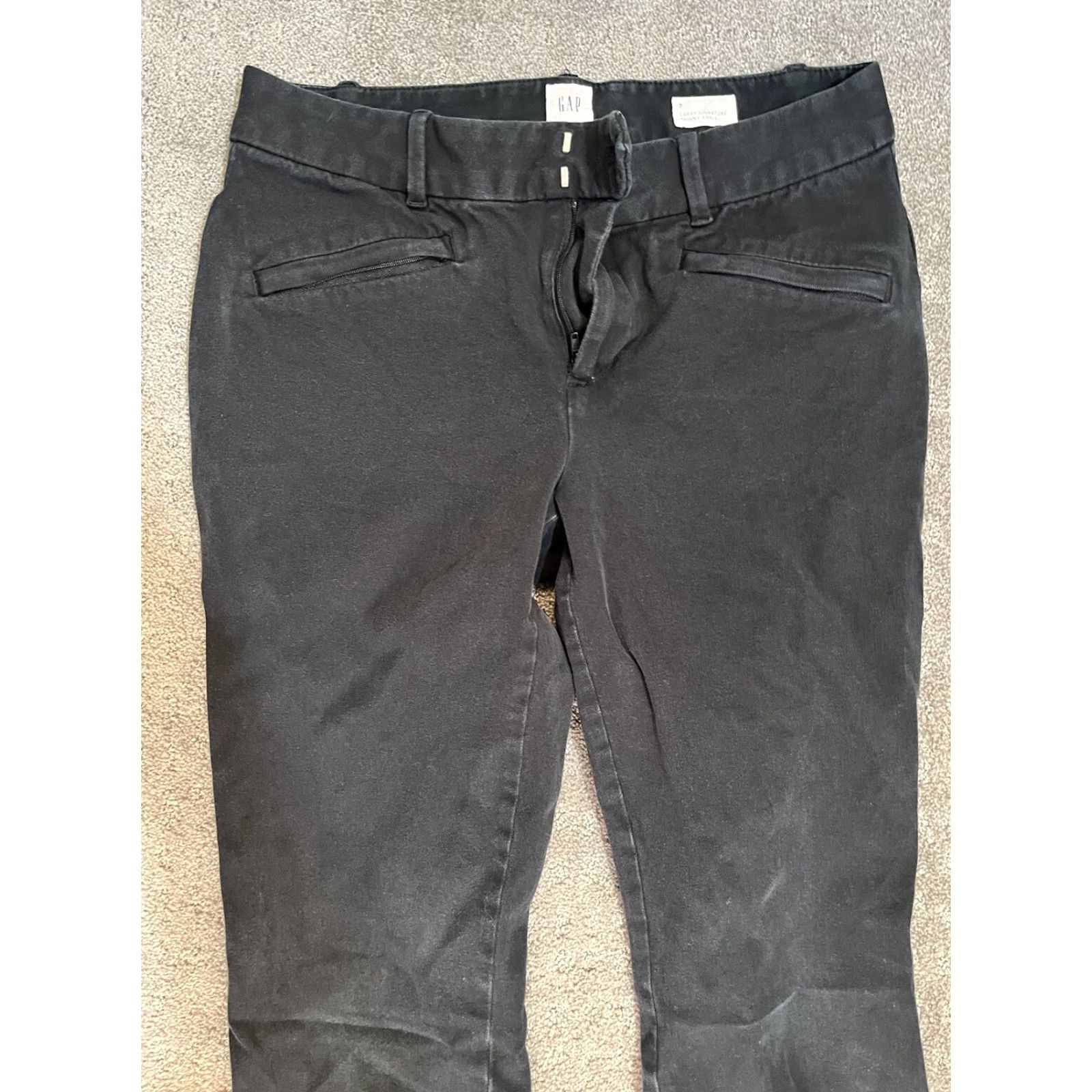 Gap Women's Gap Signature Curvy Skinny Ankle Pants Black Formal Sz 8 Size 30" / US 8 / IT 44 - 2 Thumbnail