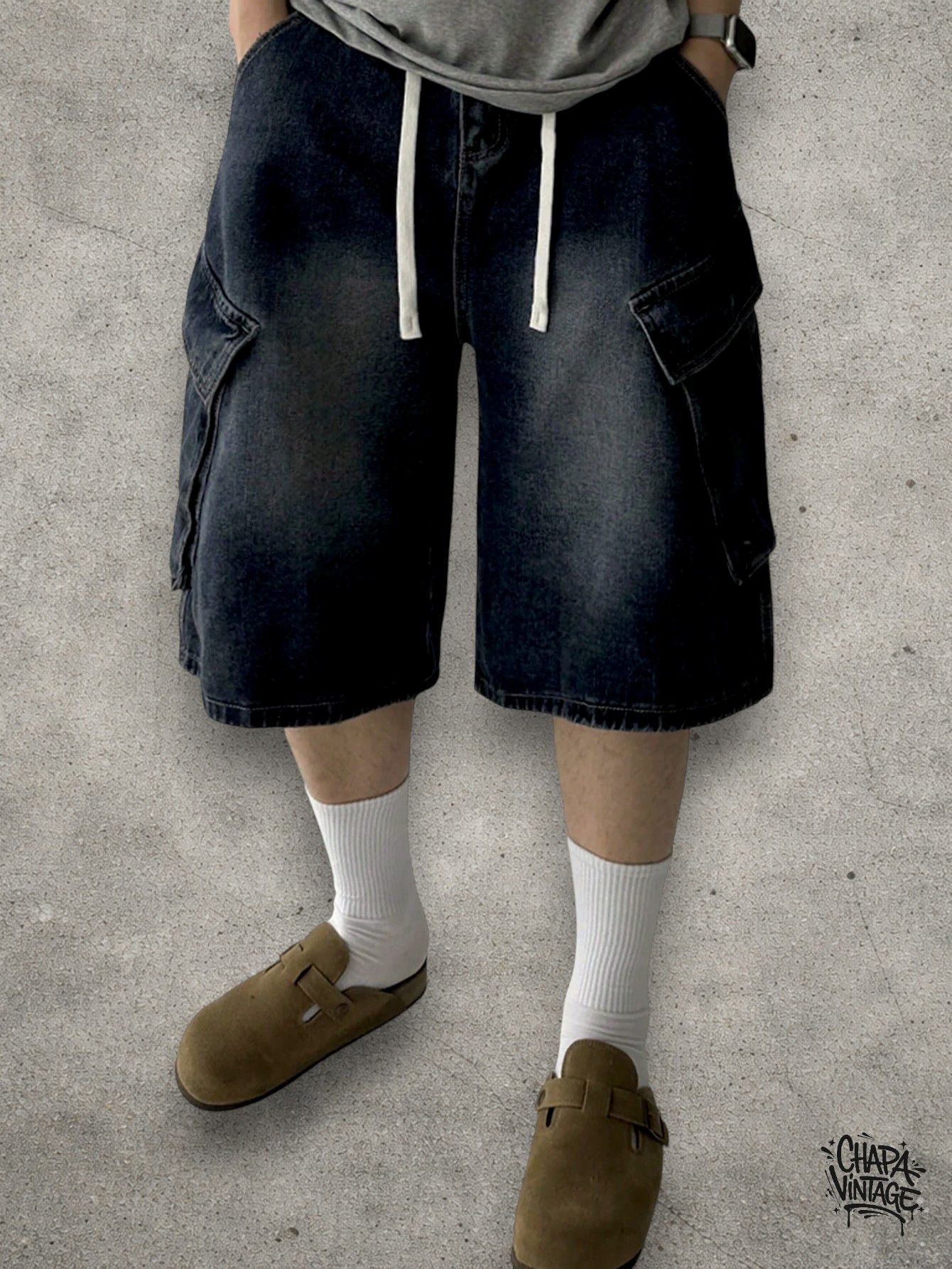 Japanese Brand Washed opium cargo shorts Size US 34 / EU 50 - 4 Thumbnail