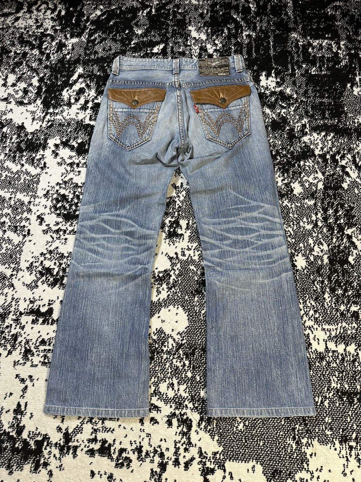 Kapital Flared Edwin Exclusive Vintage Mud Wash Jeans Size US 30 / EU 46 - 10 Thumbnail