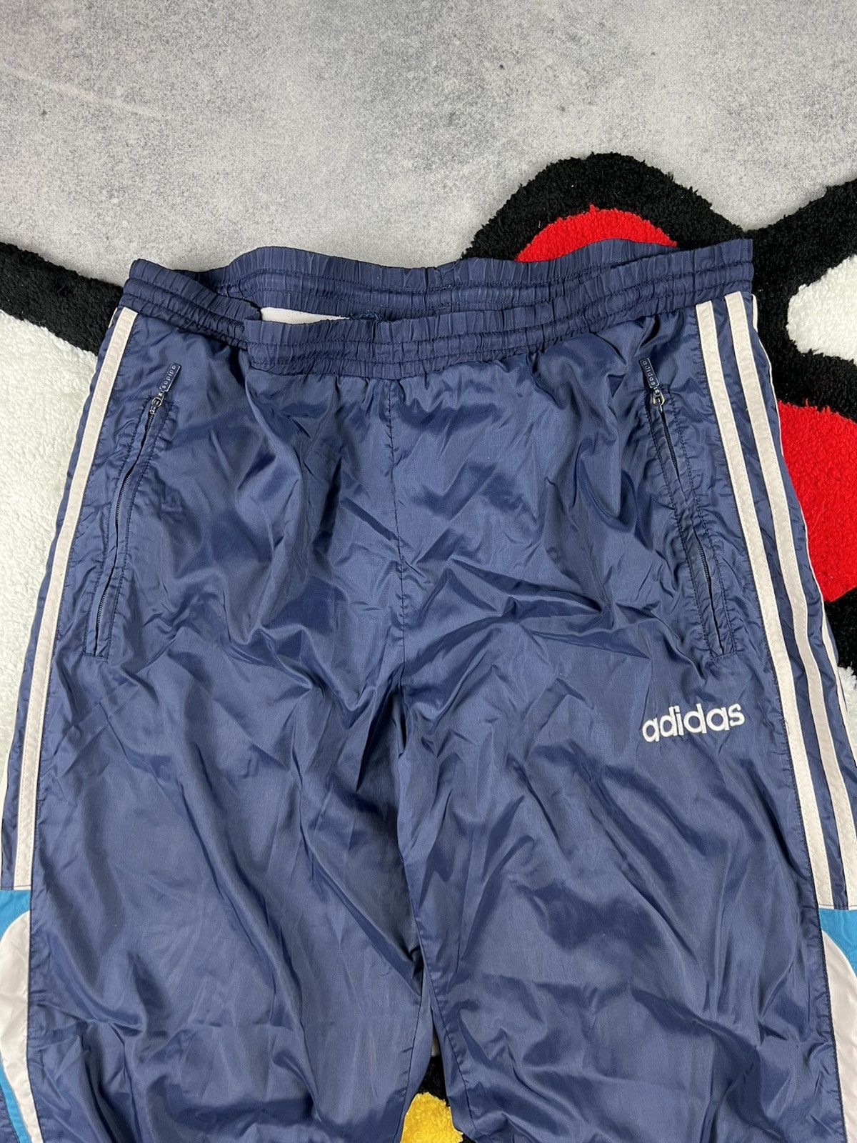 Vintage Retro Adidas 90s Nylon Y2K Track Suit Size M