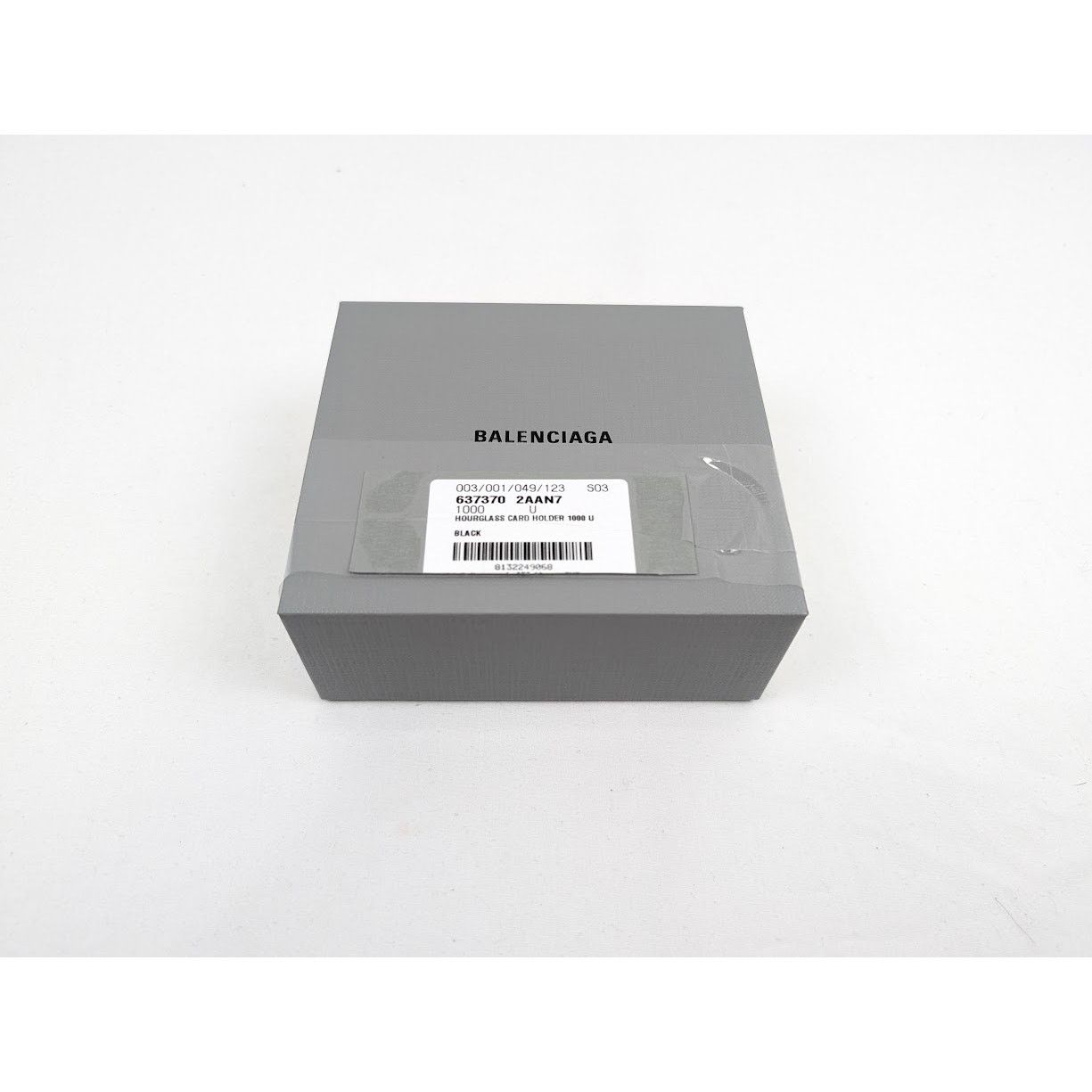 Balenciaga o1rshd1 Size : OS / Hourglass Card Holder in Black Size ONE SIZE - 9 Thumbnail