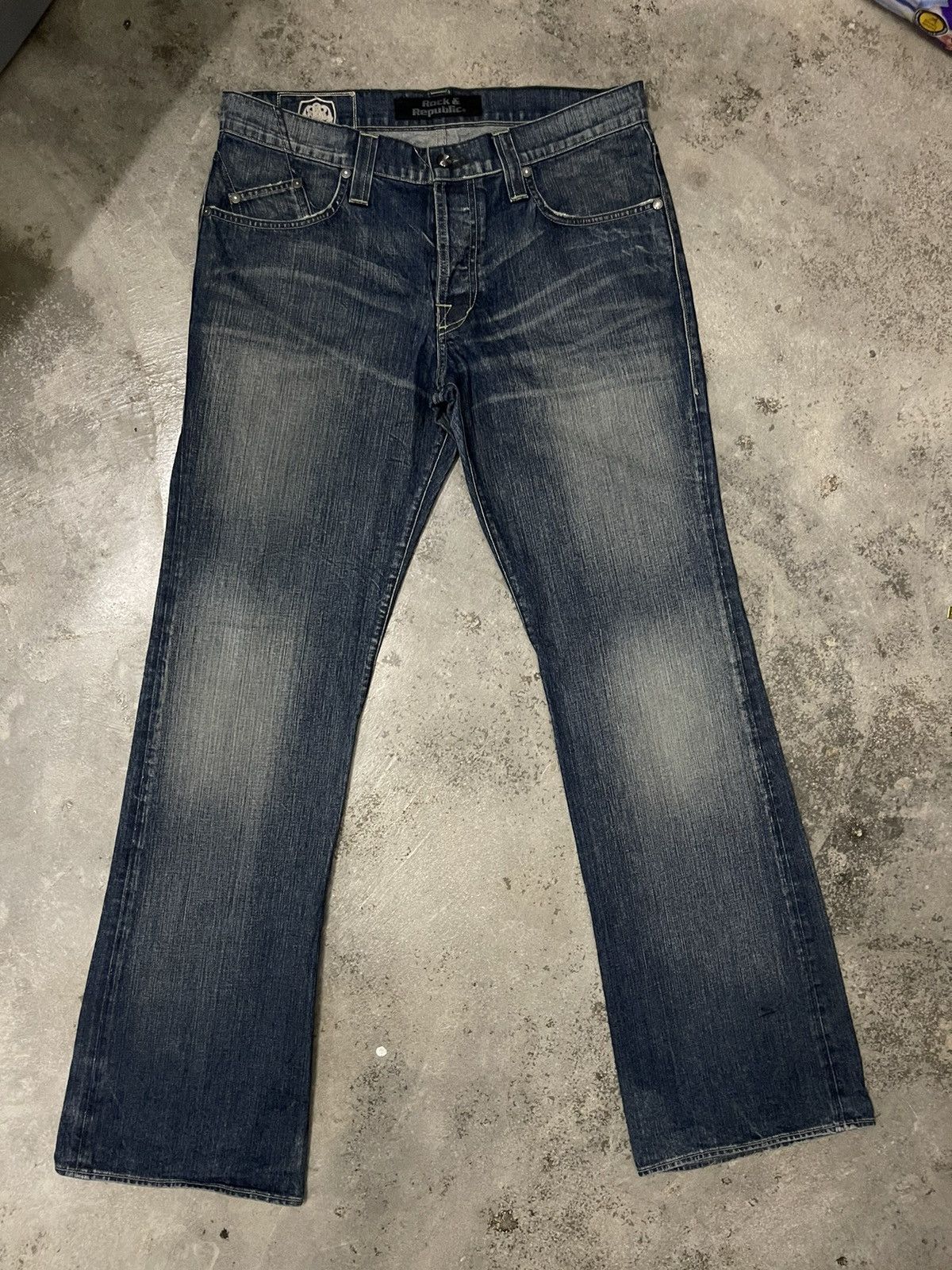 Vintage Vintage Rock & Republic Flared Selvedge Jeans | Grailed