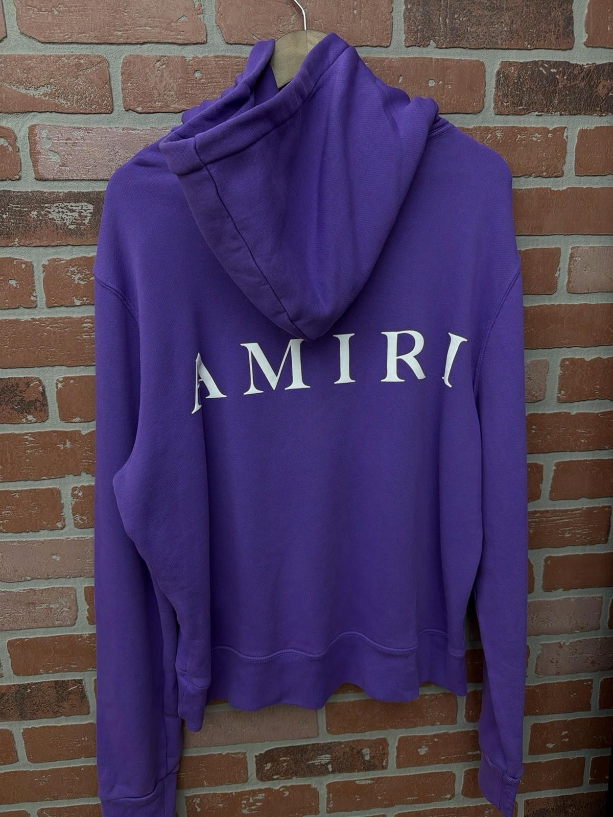 Amiri Amiri Men's Purple Logo Pullover Hoodie Sweater Size Medium Size US M / EU 48-50 / 2 - 4 Thumbnail