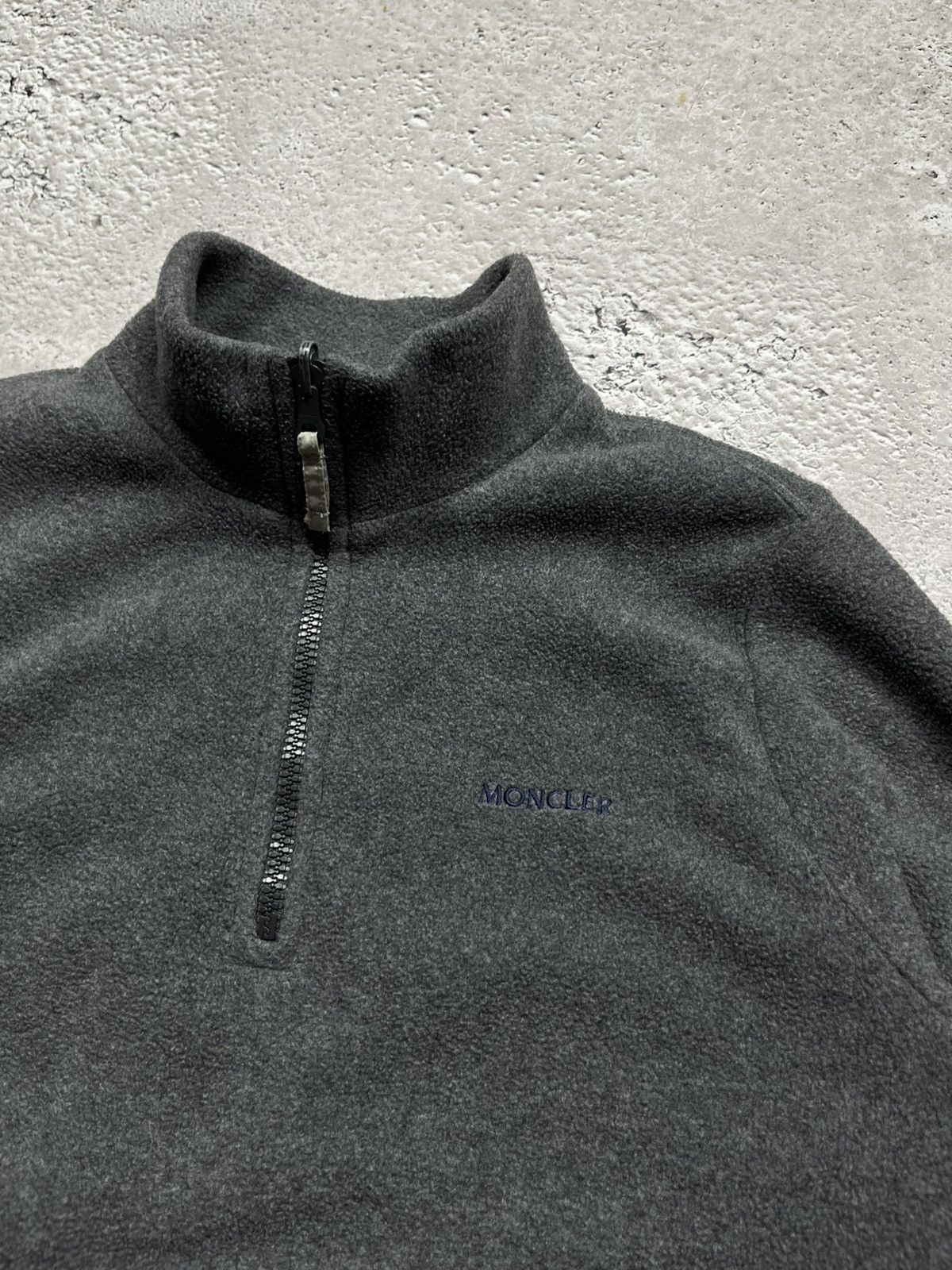 Moncler × Vintage Vintage Moncler Reversible Nylon Fleece Pullover Jacket S Size S / US 4 / IT 40 - 16 Thumbnail
