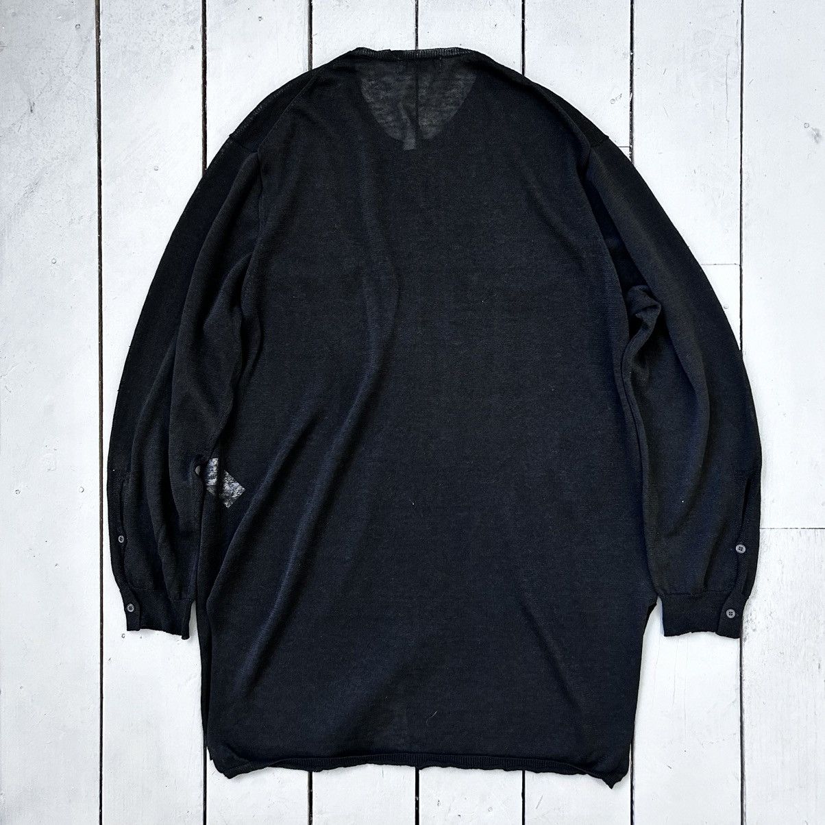 Yohji Yamamoto Pour Homme Long Full Button Linen Cardigan Size US L / EU 52-54 / 3 - 5 Thumbnail