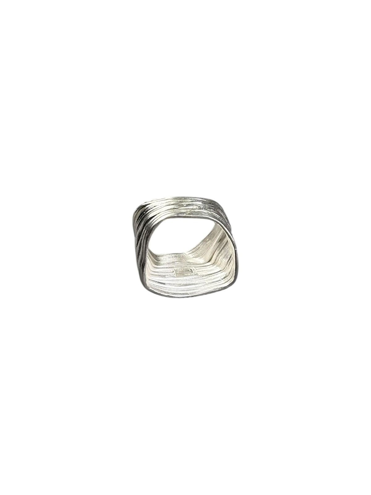 Japanese Brand ARTISAN MADE ASYMMETRICAL WAVES HEAVY STERLING SILVER RING Size ONE SIZE - 8 Thumbnail