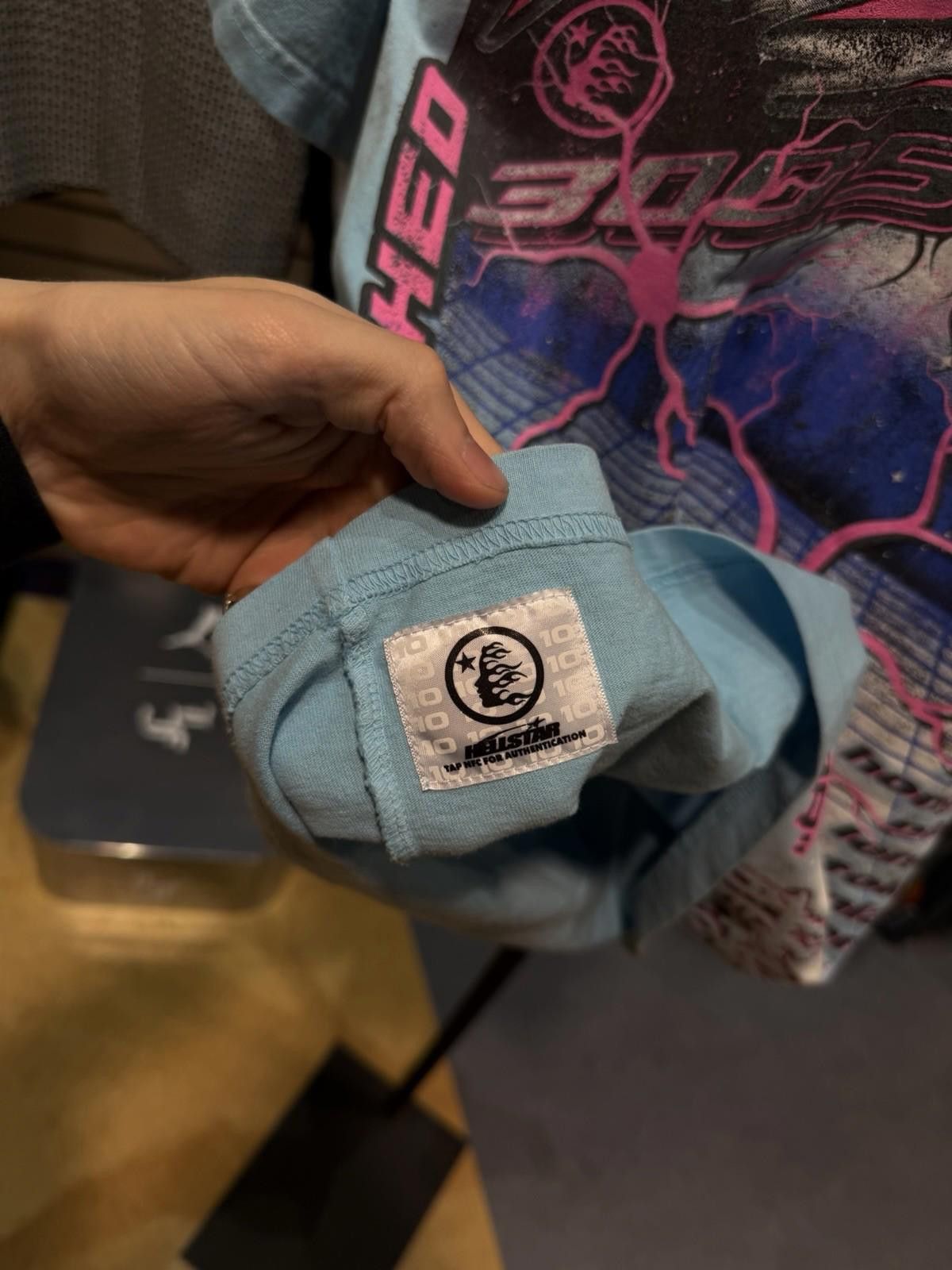 HELLSTAR Hellstar Men's Blue Pink T-Shirt Size (M) 100% Authentic Size US M / EU 48-50 / 2 - 11 Thumbnail
