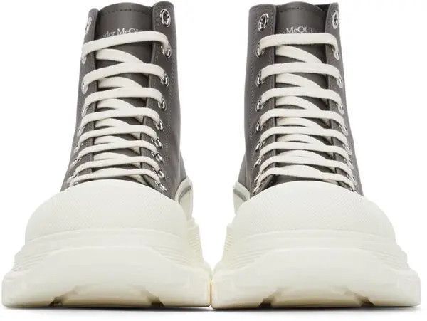 Alexander McQueen o1y1024 Ankle Boots in Military Green/White Size US 9 / EU 42 - 2 Thumbnail