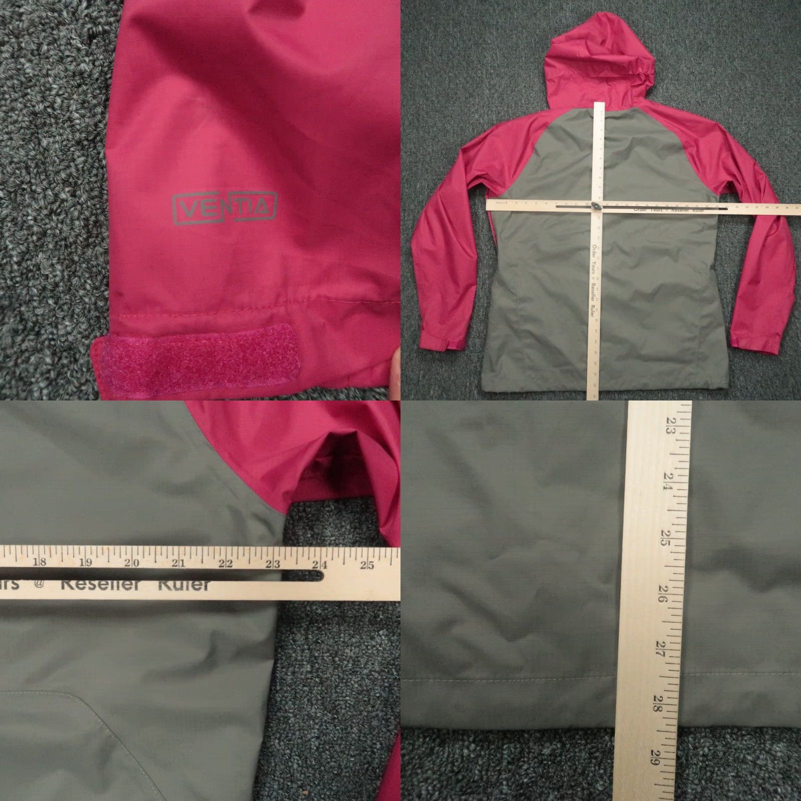Outdoor Research Outdoor Research Women's Jacket XL Gray Pink Hooded Full Zip Softshell Rain Coat Size XL / US 12-14 / IT 48-50 - 8 Thumbnail