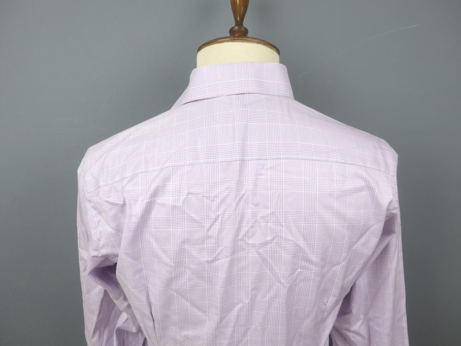 Eton Eton Pink Cotton Plaid Collared Dress Shirt Size 39 Size 38R - 8 Thumbnail