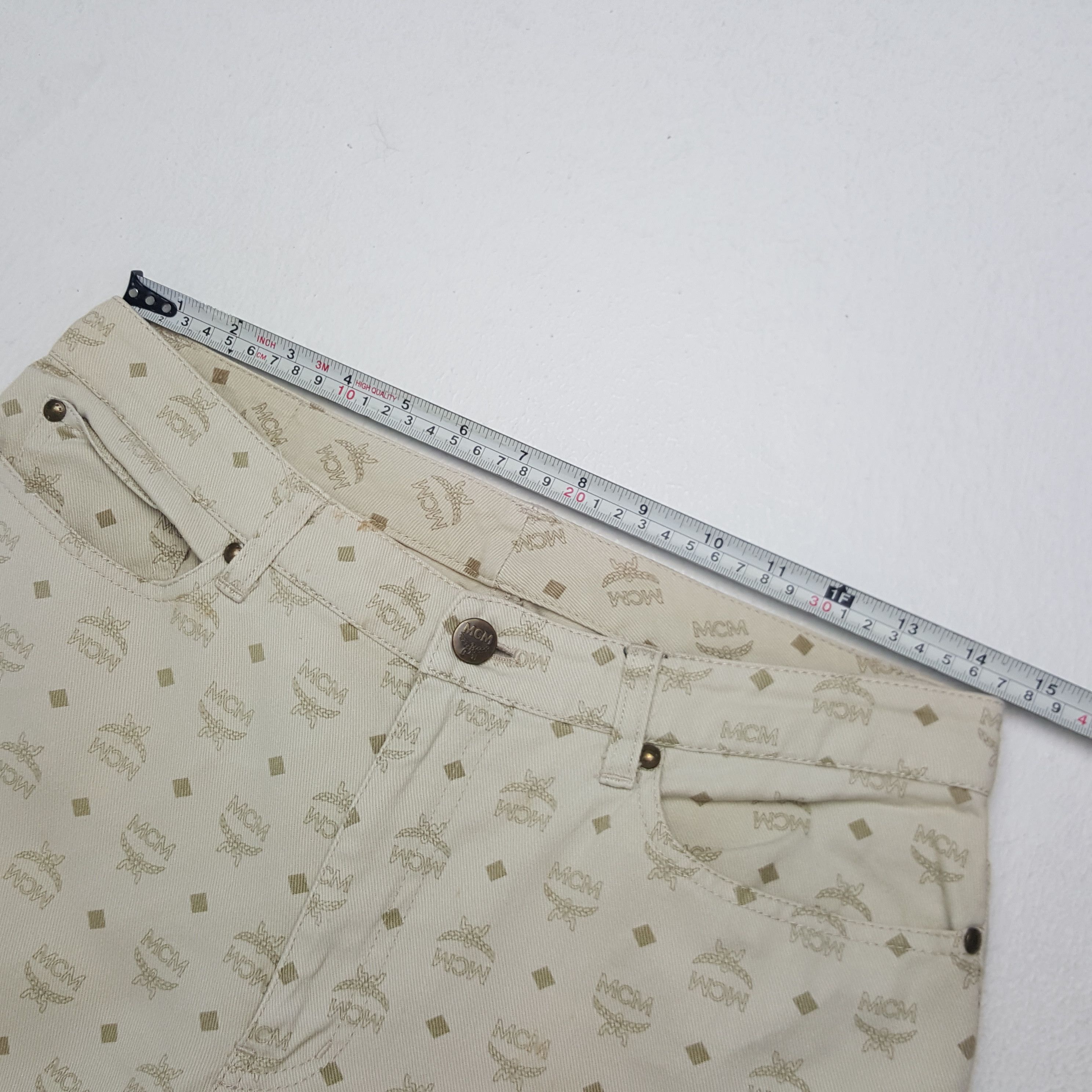 MCM × Vintage Vintage MCM Legere Designer Brand Monogram Pants Size US 29 - 9 Thumbnail