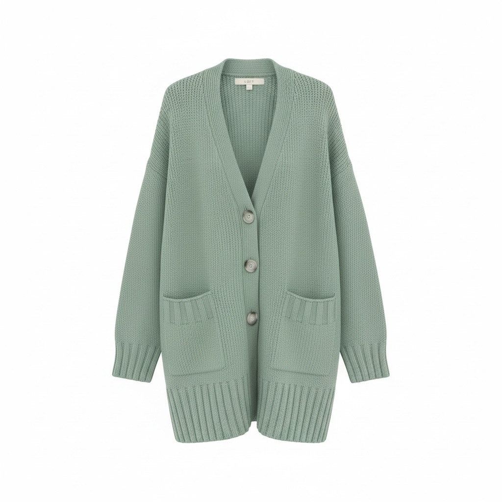 Loft LOFT Women’s Sage Green Chunky Knit Cardigan Size Small Size S / US 4 / IT 40 - 1 Thumbnail